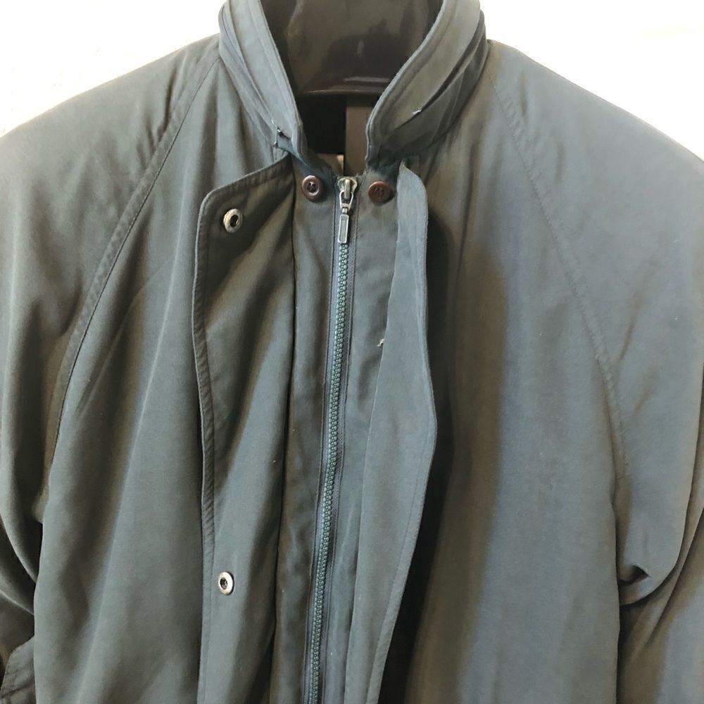 London Fog olive microfiber jacket sz medium - Picture 5 of 10